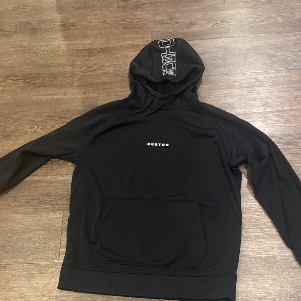 Burton Black Hoodie with White Logo